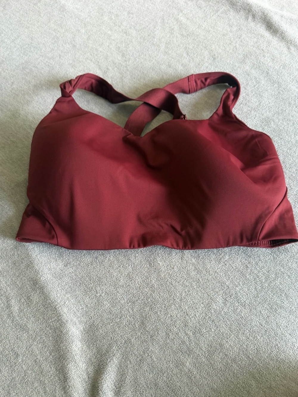 lululemon athletica Maroon Cross-Back sports bra